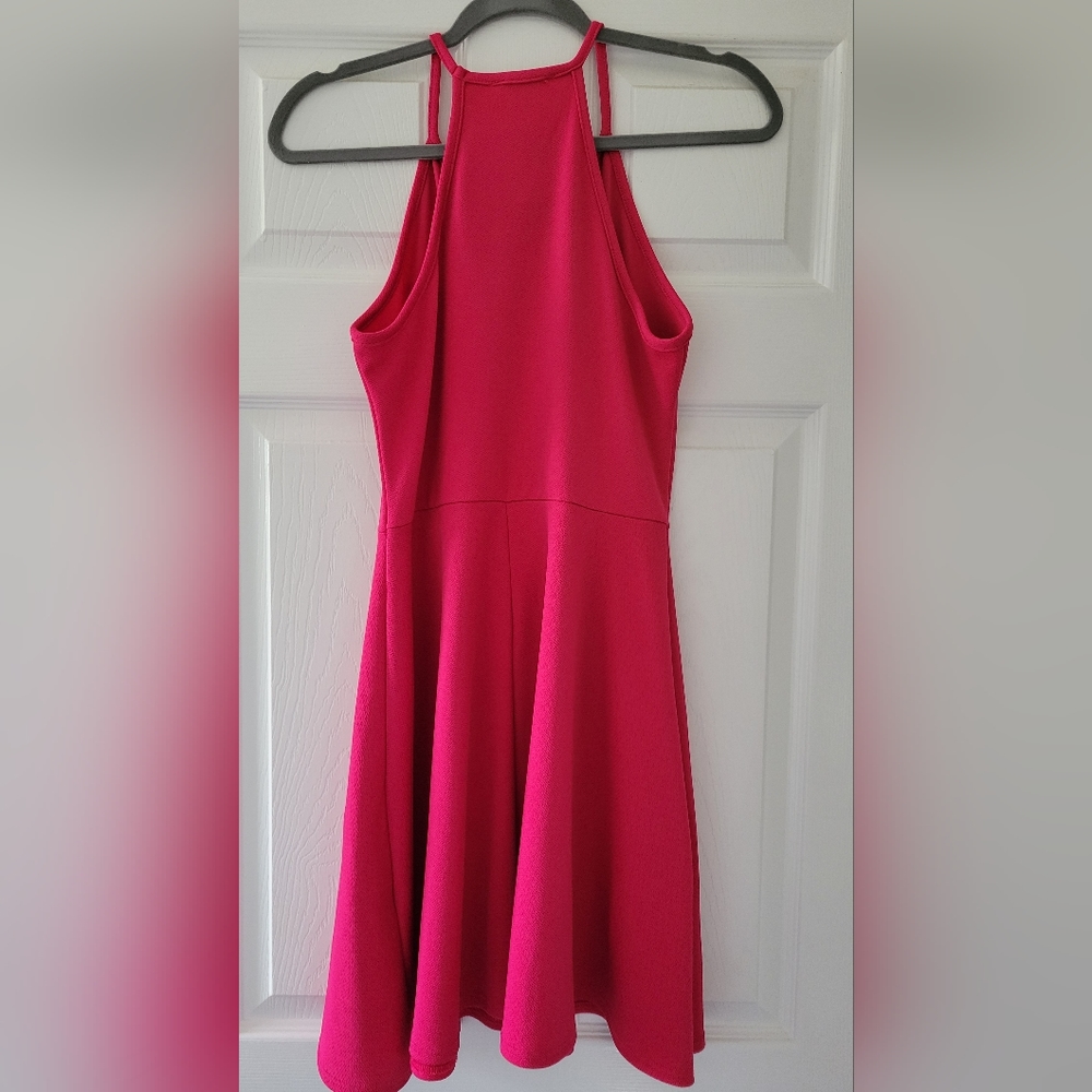 Hot Pink Summer Dress- Size M - Picture 2 of 5
